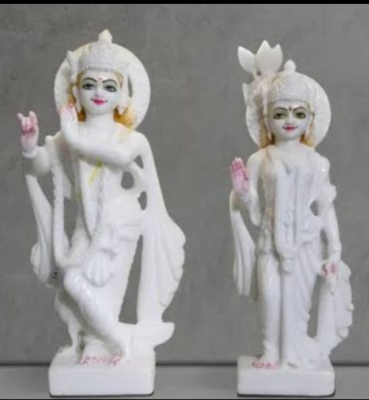 Radhe Krishna Marble Statue