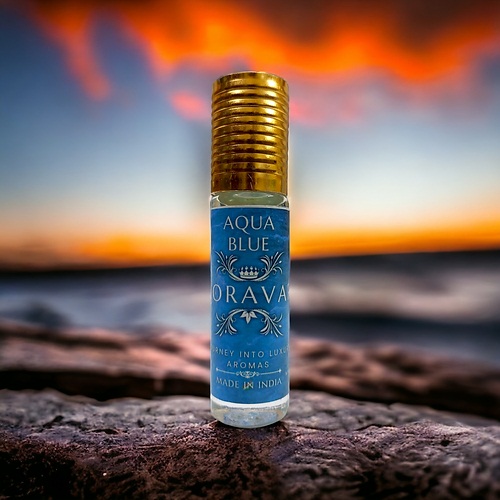 Zoravar Aqua Blue Roll On Attar Unisex Perfume