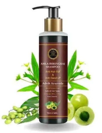 Bhringraj Shampoo With Amla For Hair Fall and Dandruff