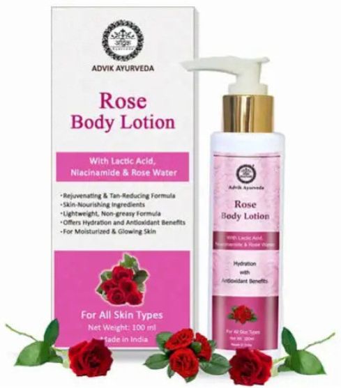 Rose Body Lotion With Lactic Acid and Niacinamide