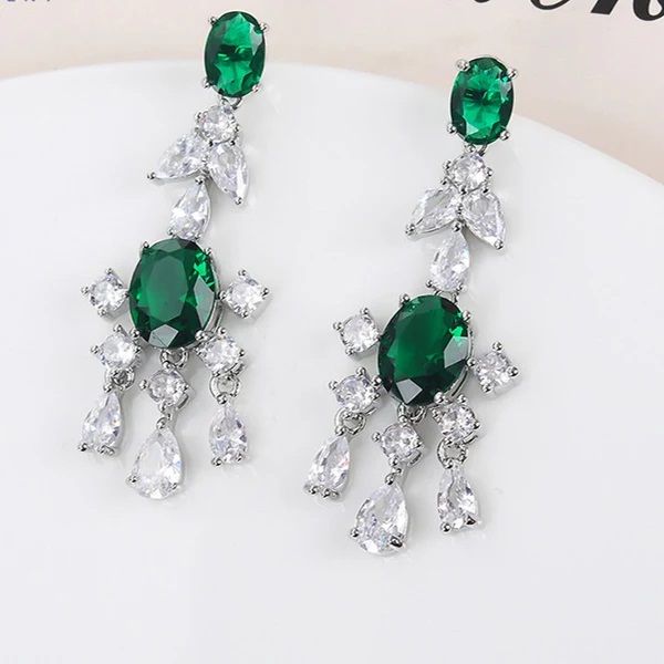 Emerald Eleganza Woman Earrings