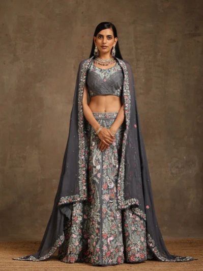 Dilruba Hand Embroidered Lehenga Set