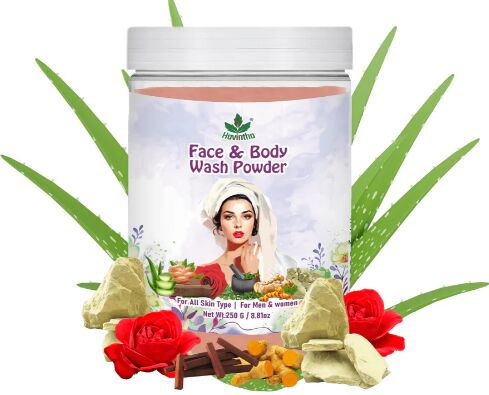 Natural Face & Body Wash Powder | For Glowing & Shiny Skin