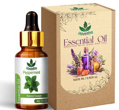 Peppermint Essential Oil (Mentha Piperita) Pure Aroma For Skin, Hair and Aromatherapy For Cold and C