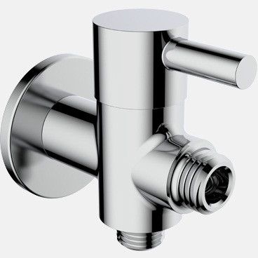 Flora 2-Way Angular Stop Cock With Wall Flange