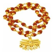 Gold-plated Mahakal Rudraksh Mala