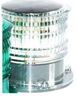 2NM White Marine Solar Navigation Light