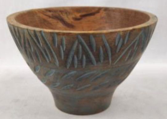 6x6x4.5 Inch Wooden Bowl