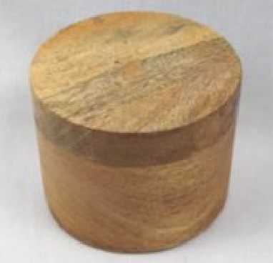 Round Mango Wood Box