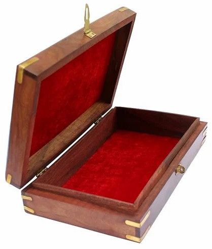 Handmade Rectangular Wooden Jewellery Box