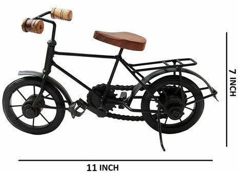 Stylish Handicraft Wooden Wrought Iron Cycle