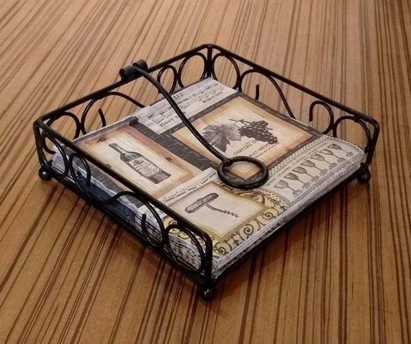 Wrought Iron Tissue Paper Holder