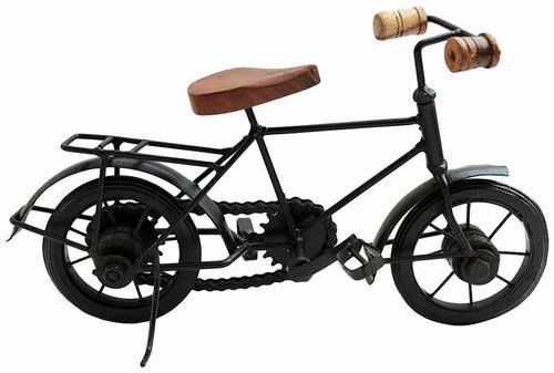 Stylish Handicraft Wooden Wrought Iron Cycle