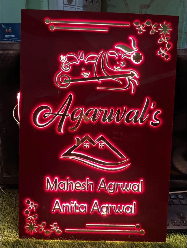 Acrylic LED Name Plate