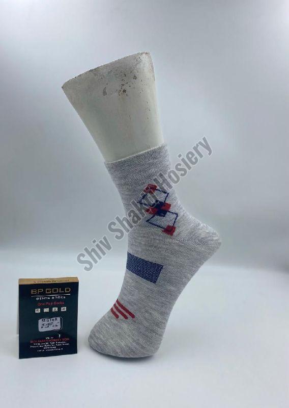 Mens Printed Midcalf Cotton Socks