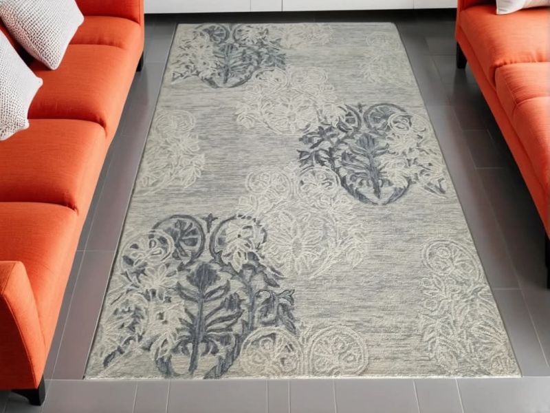 Abstract Hand Tufted Area Rug