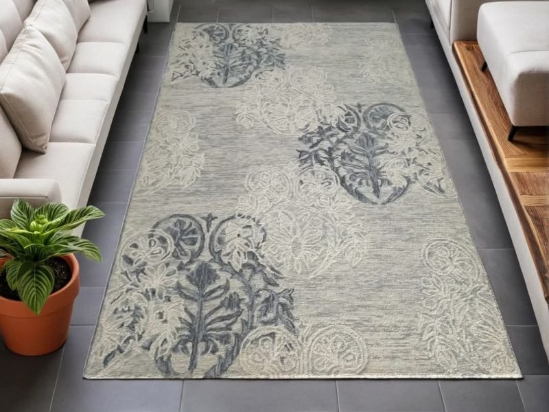 Abstract Hand Tufted Area Rug