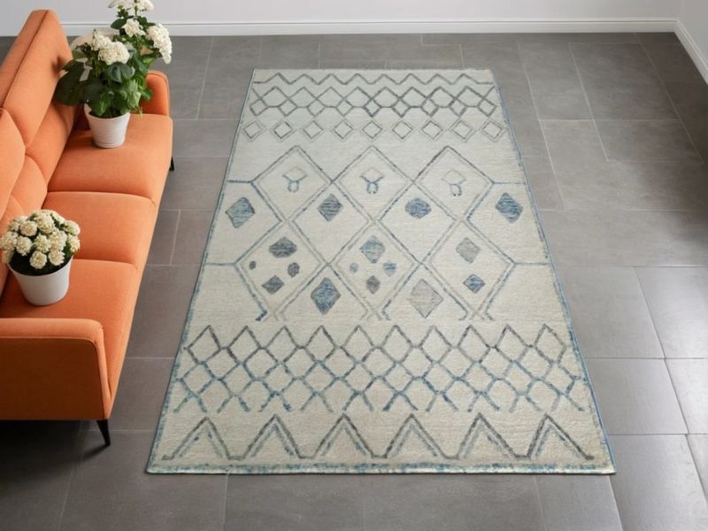 Antique Hand Tufted Area Rug