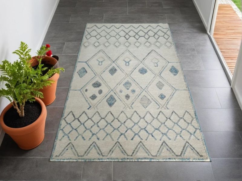 Antique Hand Tufted Area Rug