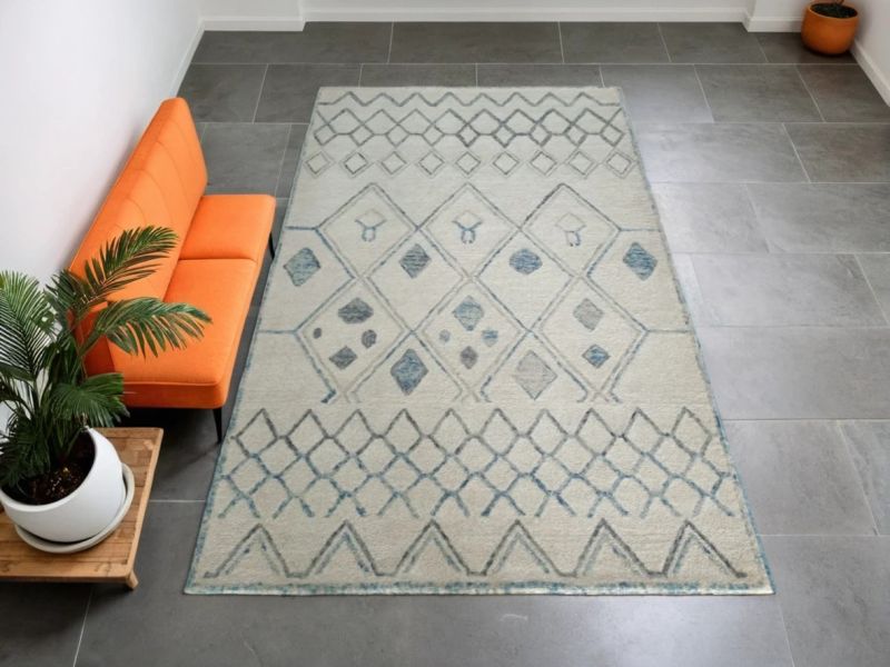 Antique Hand Tufted Area Rug