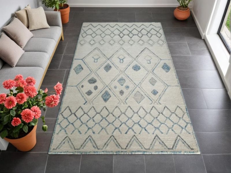 Antique Hand Tufted Area Rug