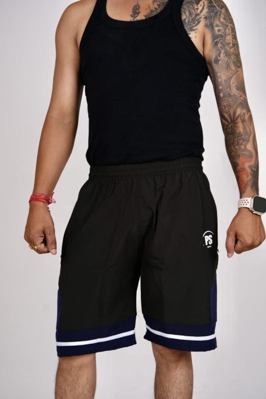 Men Black Lycra Short