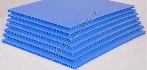 Blue PP Corrugated Sheets