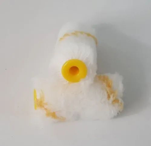 Yellow Striped Fur Pencil Paint Roller