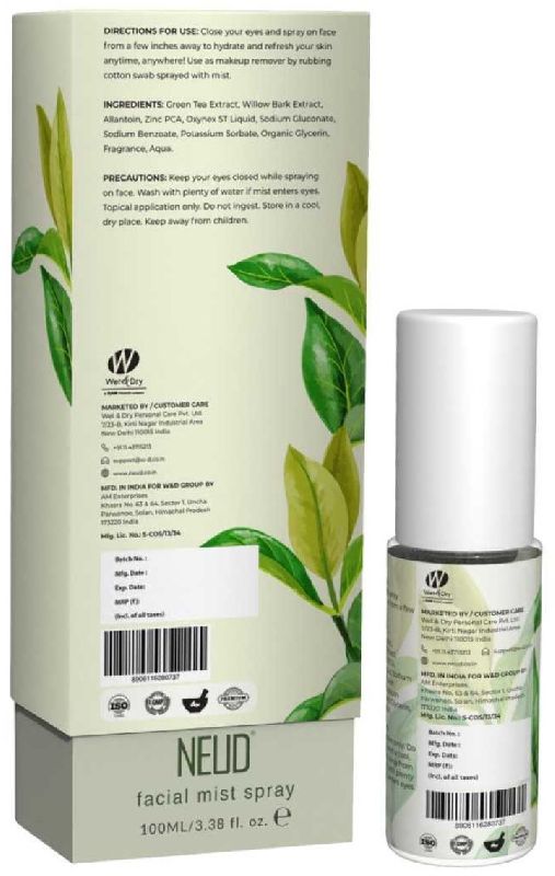 NEUD Green Tea Facial Mist Spray