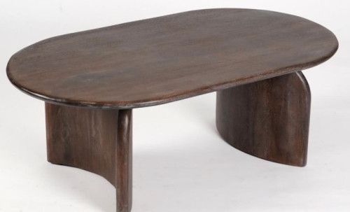 130x65x44 Cms Dark Brown Wooden Table