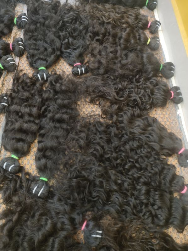 Curly Raw Virgin Indian Human Hair -available In All Sizes