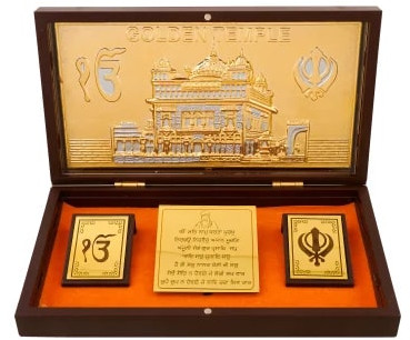 Golden Temple Gold Plated Photo Frame Box