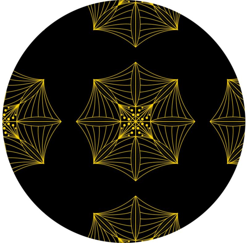 Elegant Geometric Web Pattern Fabric