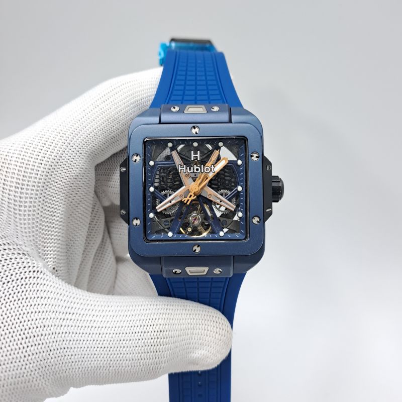 Hublot Square Bang Unico King Tourbillon Blue Edition Swiss Automatic Watch