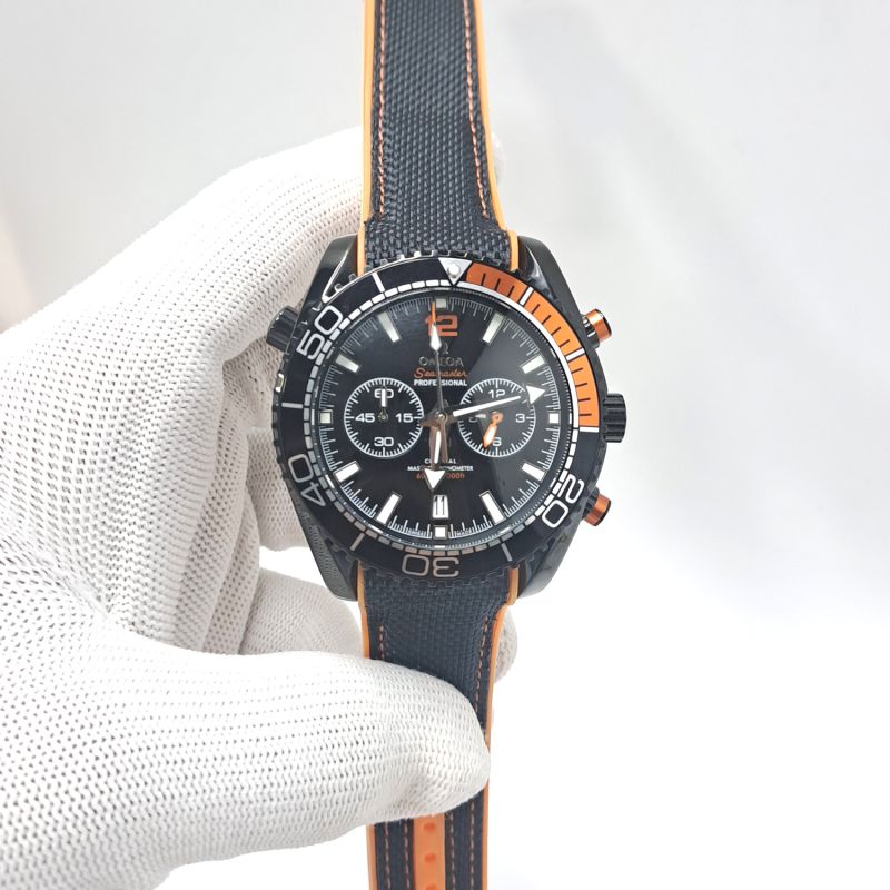 Omega Seamaster Planet Ocean 600M Chronograph Black Dial Swiss Watch