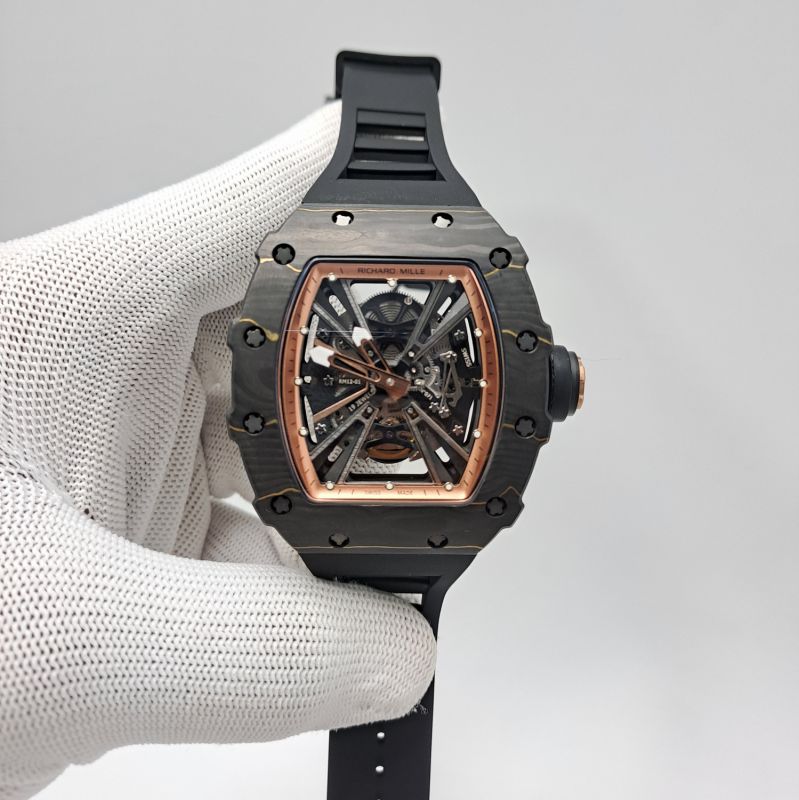 Richard Mille Rm 12-01 Tourbillon Full Black Edition Swiss Eta Automatic Watch