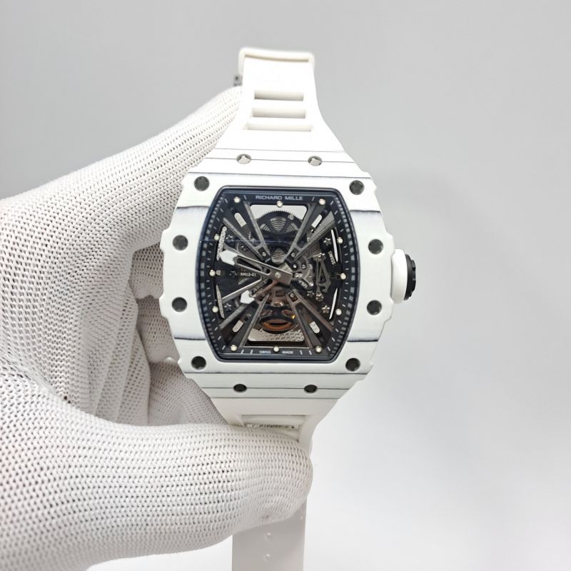 Richard Mille Rm 12-01 Tourbillon Full White Swiss Automatic Eta Watch