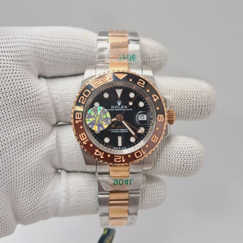 Rolex Gmt Master II Rootbeer Edition Dual Tone Black Dial Swiss Automatic