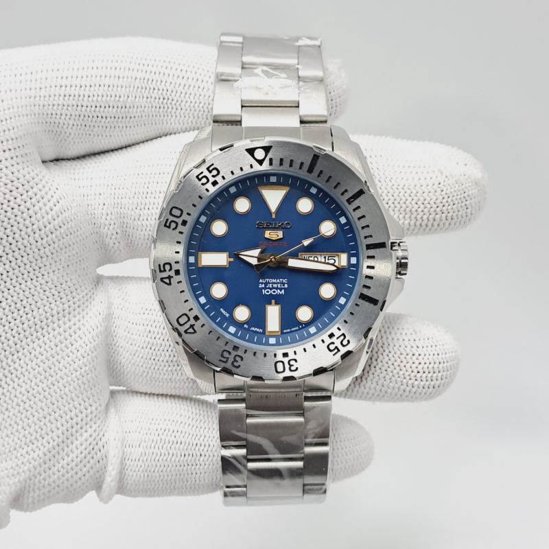 Seiko 5 Sports Steel Blue Dial Swiss Automatic Watch