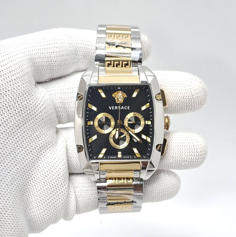 Versace Dominus Chronograph Dual Tone Watch