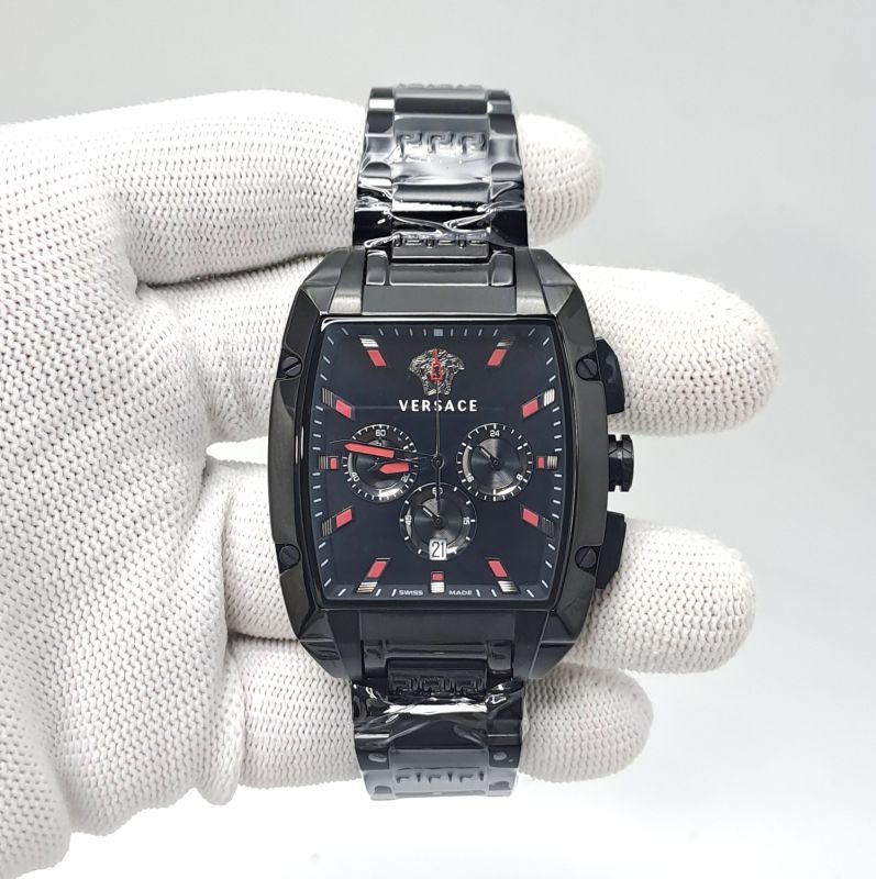 Versace Dominus Chronograph Full Black Edition Swiss Watch