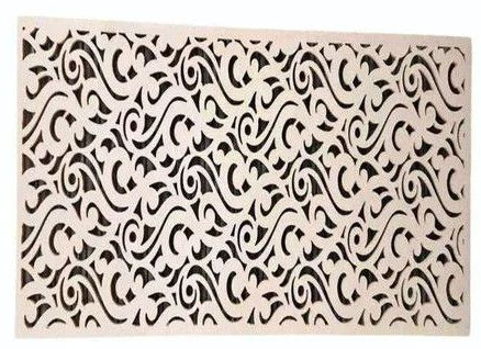 10 Mm White Corian Mandir Background MDF Jali