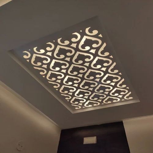 Carved Polished 8 Mm False Ceiling MDF Jali, Shape : Rectangular