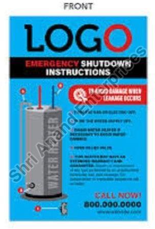 Water Heater Stickers