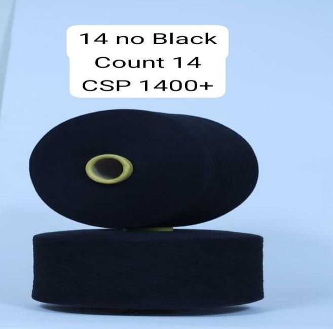 Count 14 Black Cotton Yarn