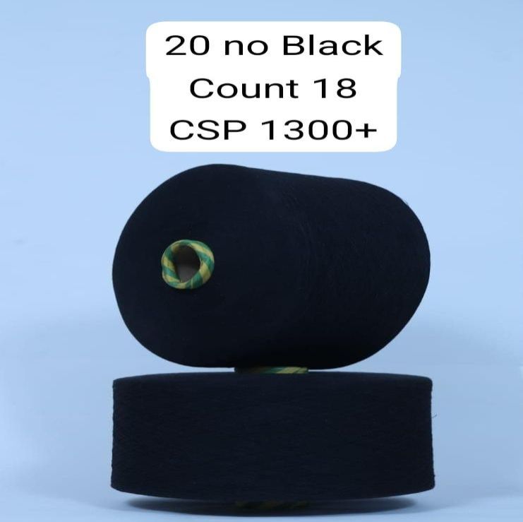 Count 20 Black Cotton Yarn
