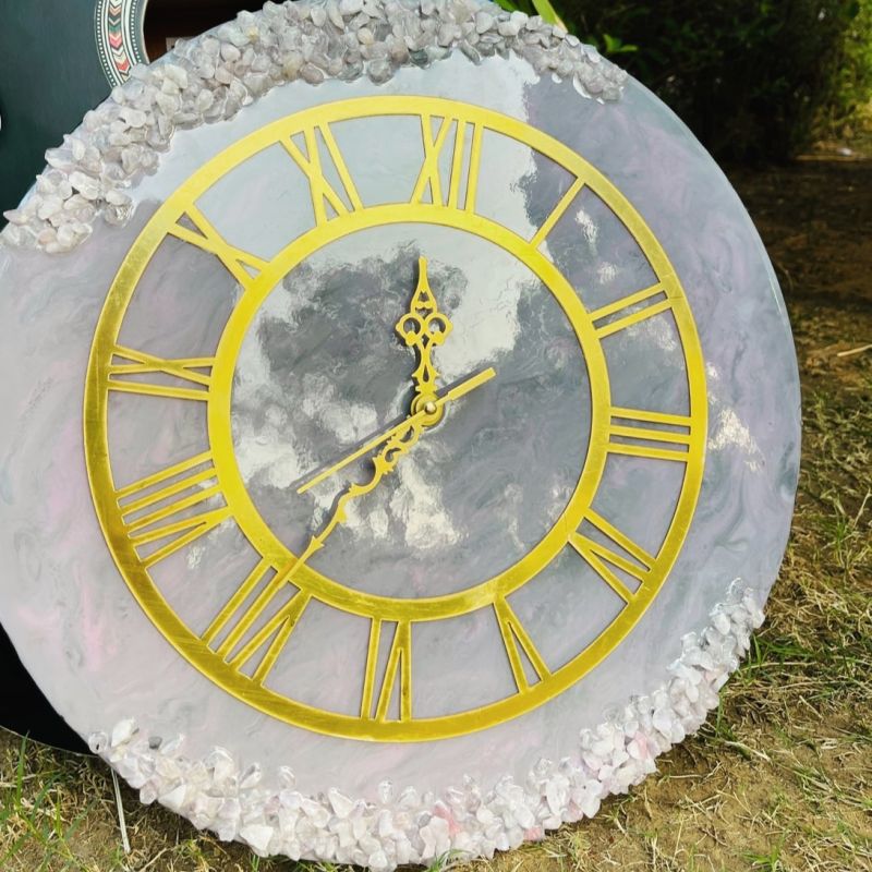 Resin Art Wall Clock