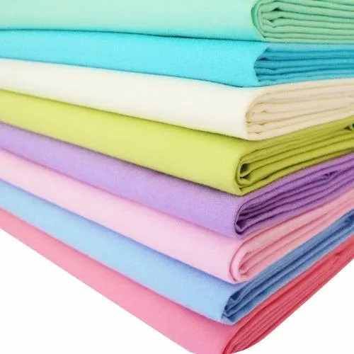 Solid Plain Cotton Fabric, Width : 45-60 Inches