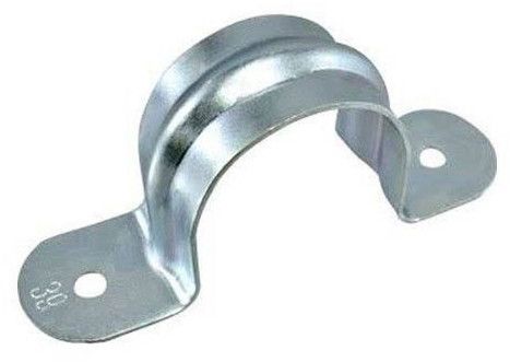 Galvanized Iron Saddle Clamp for Pipe Support, Conduit Fixing