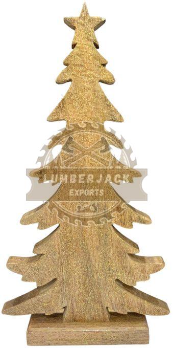 Wooden Decorware Christmas Star Tree Sculpture